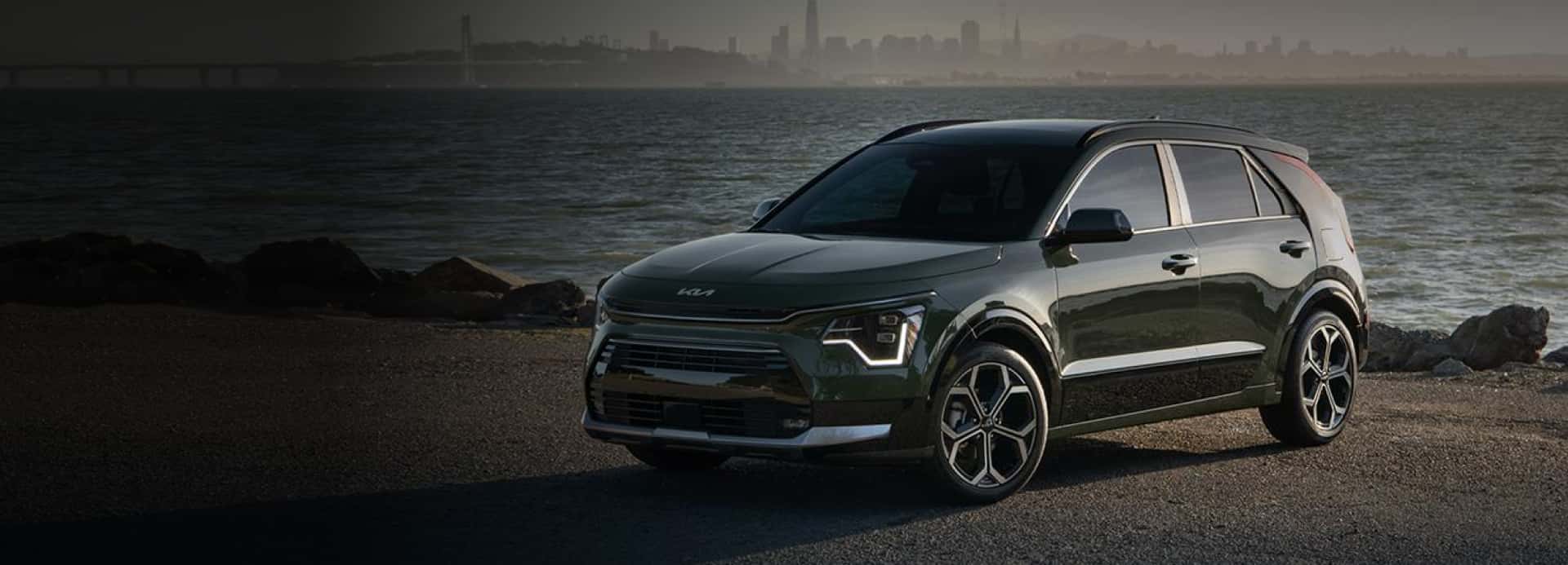 Barres De Toit Pour Kia Niro 2023-2024 - Modèle HOOK - 2 Barres Aluminium Noir - Porte-bagages, Coffre, Vélos (charge 75 Kg)