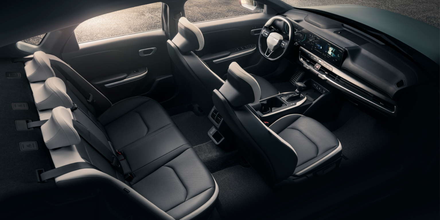 GT-Line Turbo shown with generous front-row legroom and headroom, plus class-leading 2nd-row legroom.3